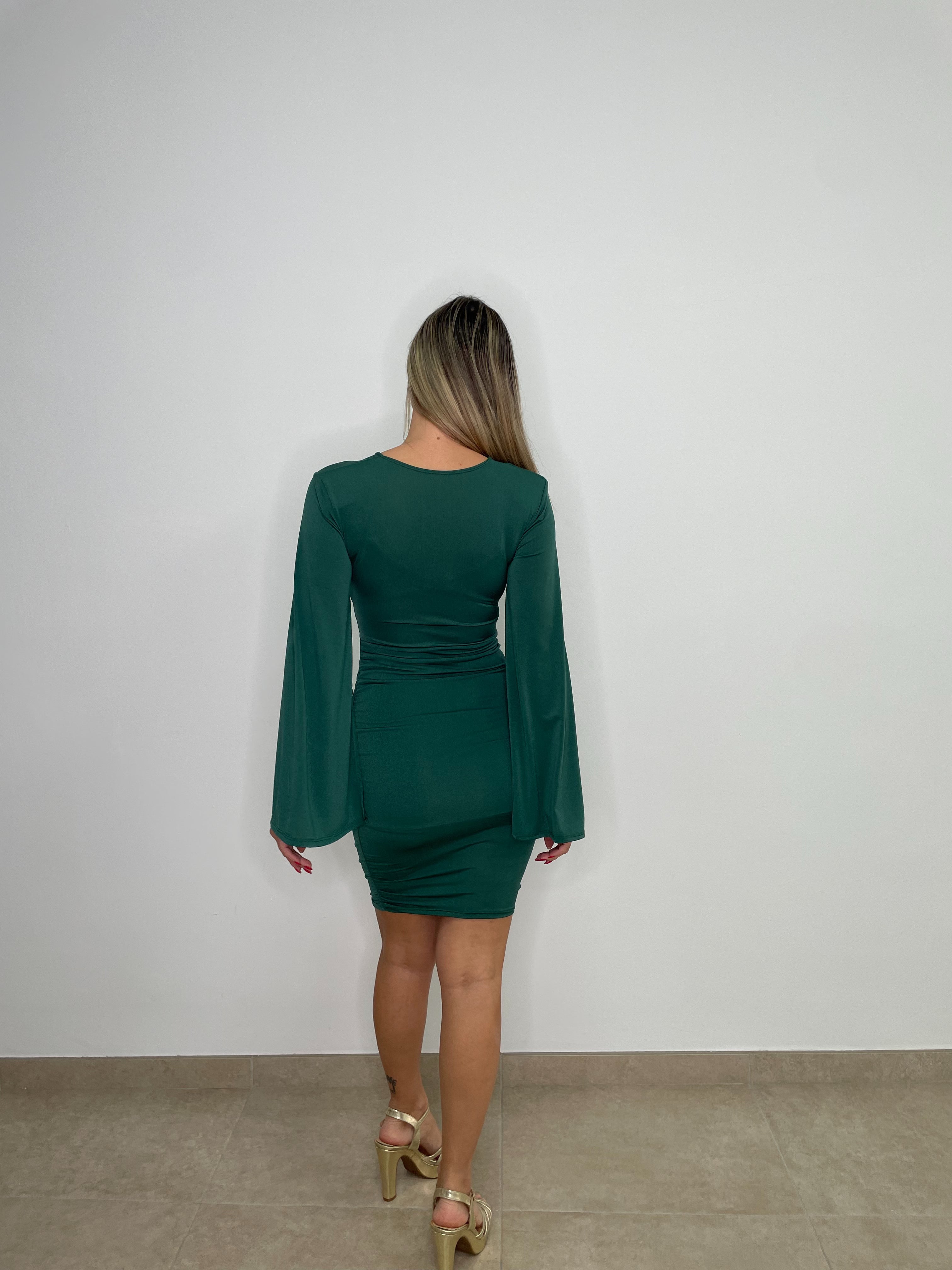 Vestido Alethia Verde Botella